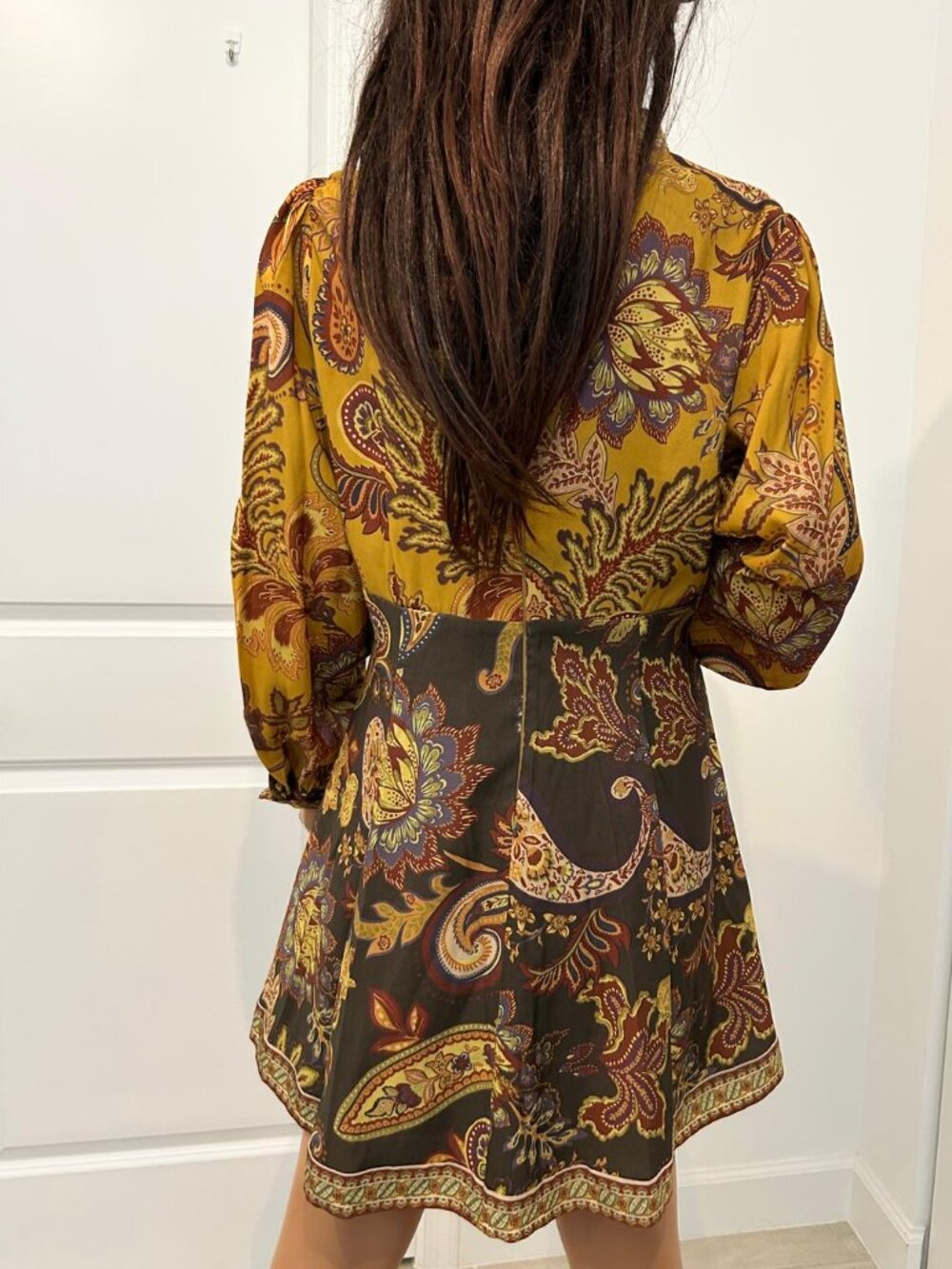 Antonio Melani Ellery Paisley Mock Neck Long Sleeve Dress – Size 12 – NWT - Picture 3 of 11